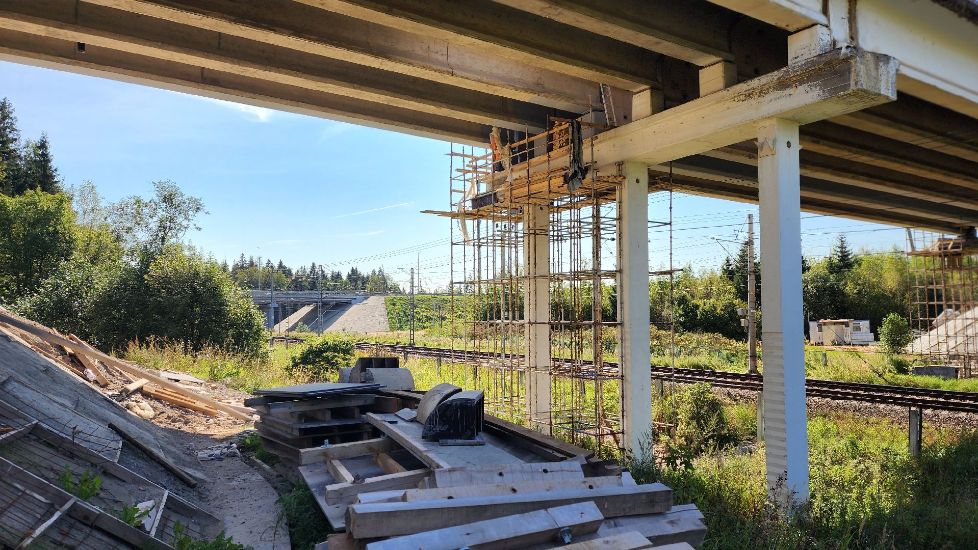 солнечногорск, обуховское шоссе, капремонт путепровода, дороги,