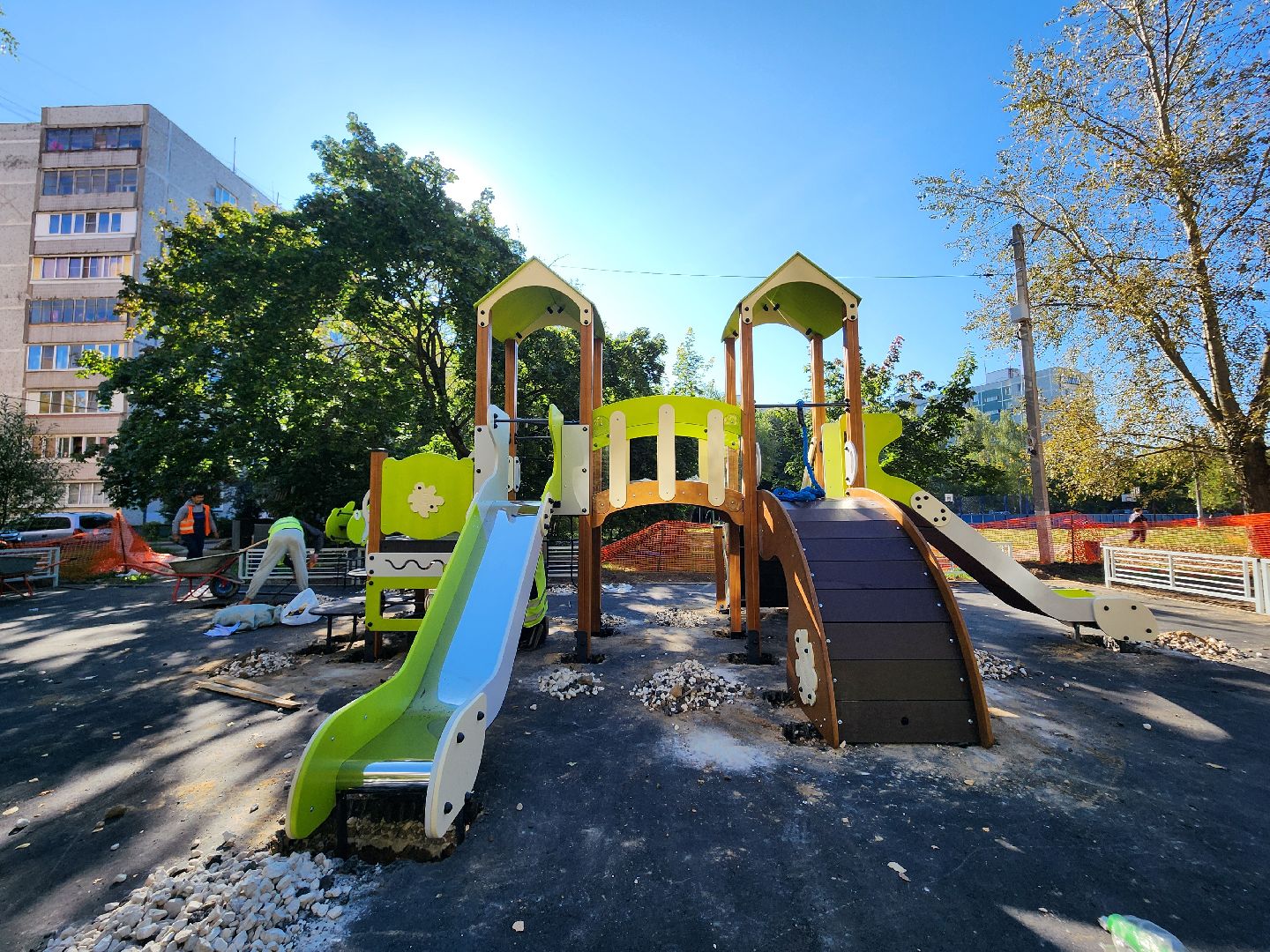 фрязино, детские игровые площадки, модернизация детских площадок,