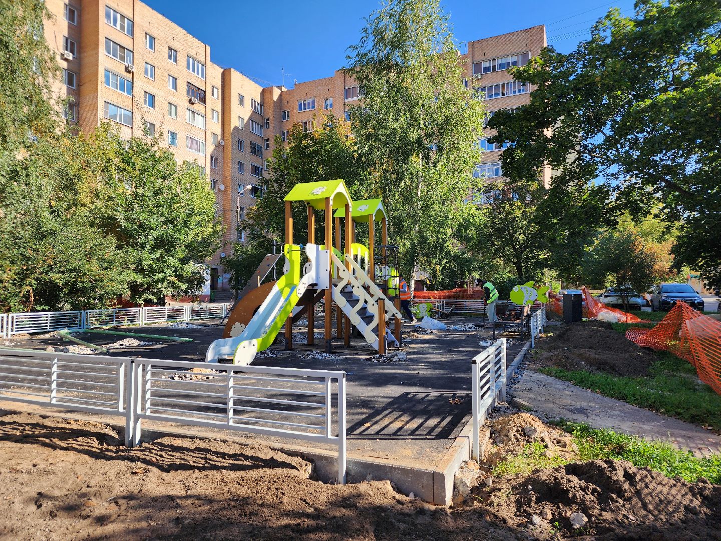 фрязино, детские игровые площадки, модернизация детских площадок,