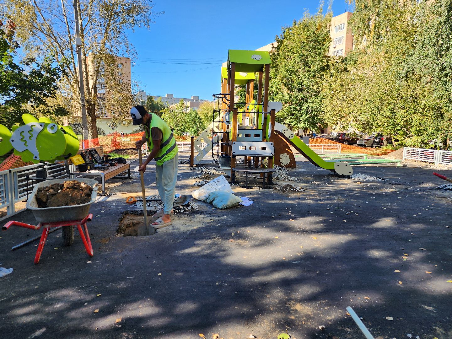 фрязино, детские игровые площадки, модернизация детских площадок,