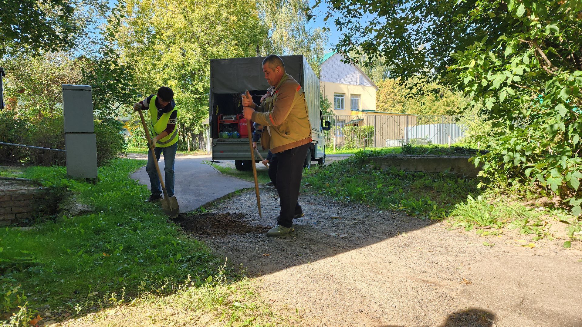 истра, ремонт тротуара, благоустройство, добродел,