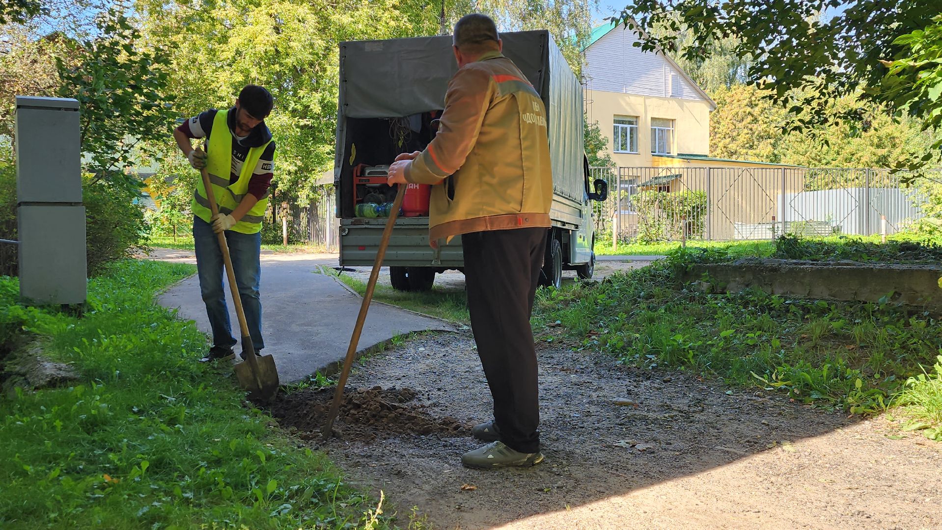 истра, ремонт тротуара, благоустройство, добродел,