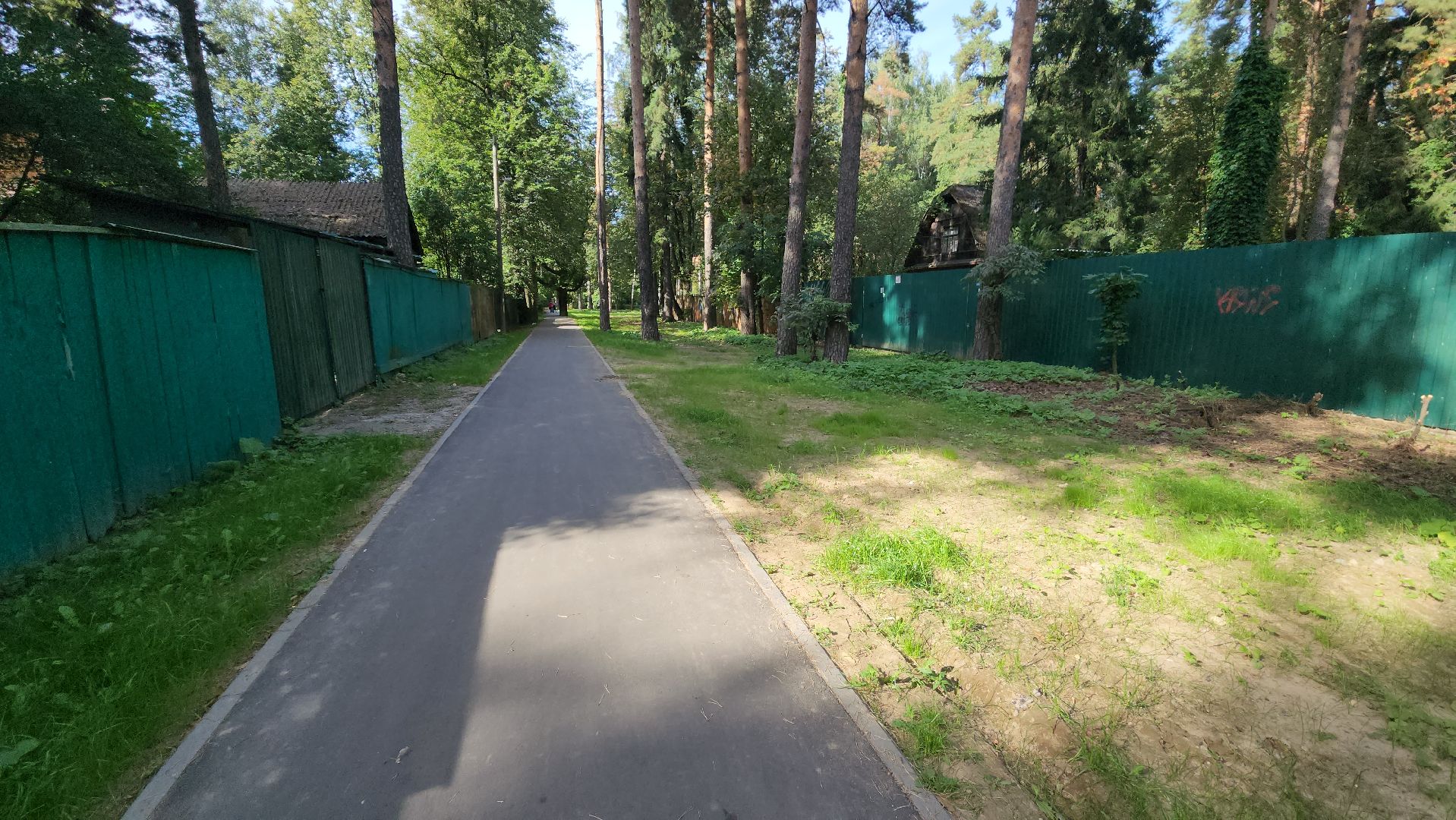 пушкино, народная тропа, пешком в подмосковье,асфальтирование,новый тротуар,комфортная среда,сквер,