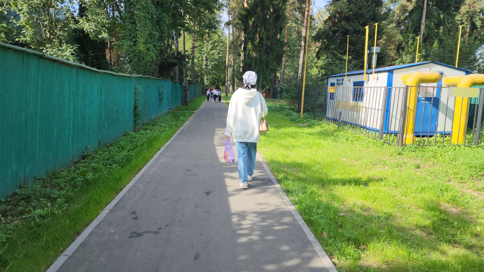 пушкино, народная тропа, пешком в подмосковье,асфальтирование,новый тротуар,комфортная среда,сквер,