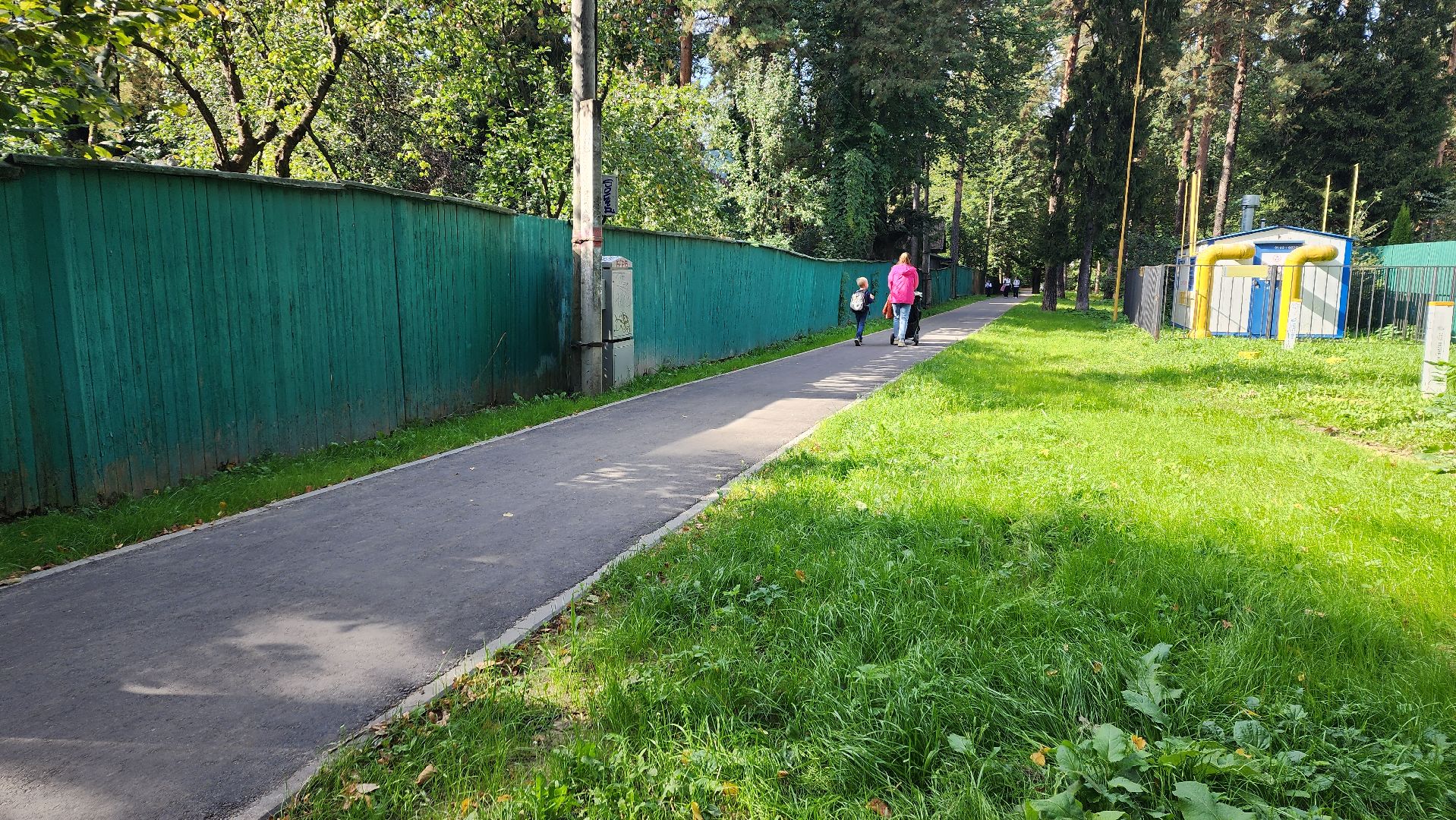 пушкино, народная тропа, пешком в подмосковье,асфальтирование,новый тротуар,комфортная среда,сквер,