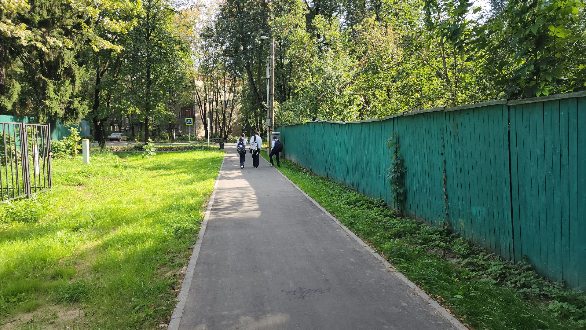 пушкино, народная тропа, пешком в подмосковье,асфальтирование,новый тротуар,комфортная среда,сквер,