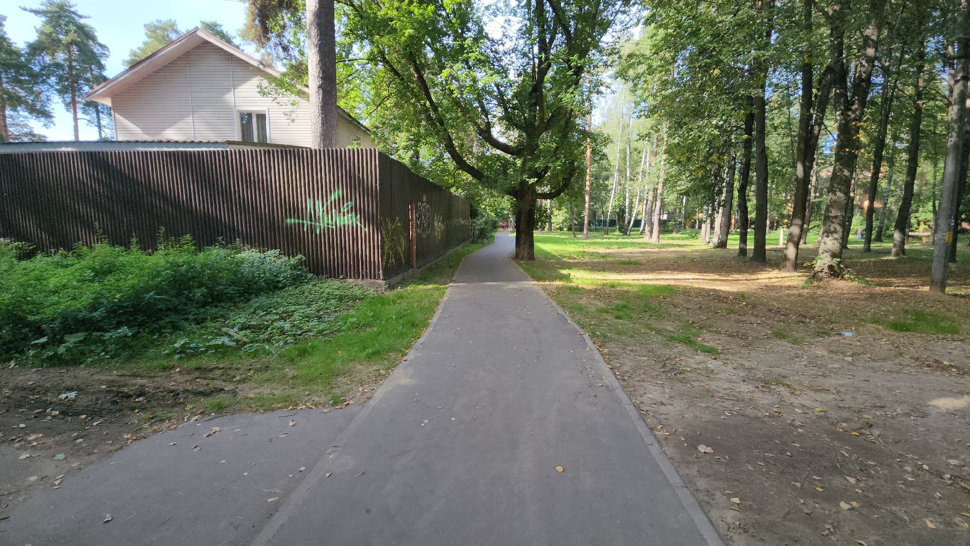 пушкино, народная тропа, пешком в подмосковье,асфальтирование,новый тротуар,комфортная среда,сквер,