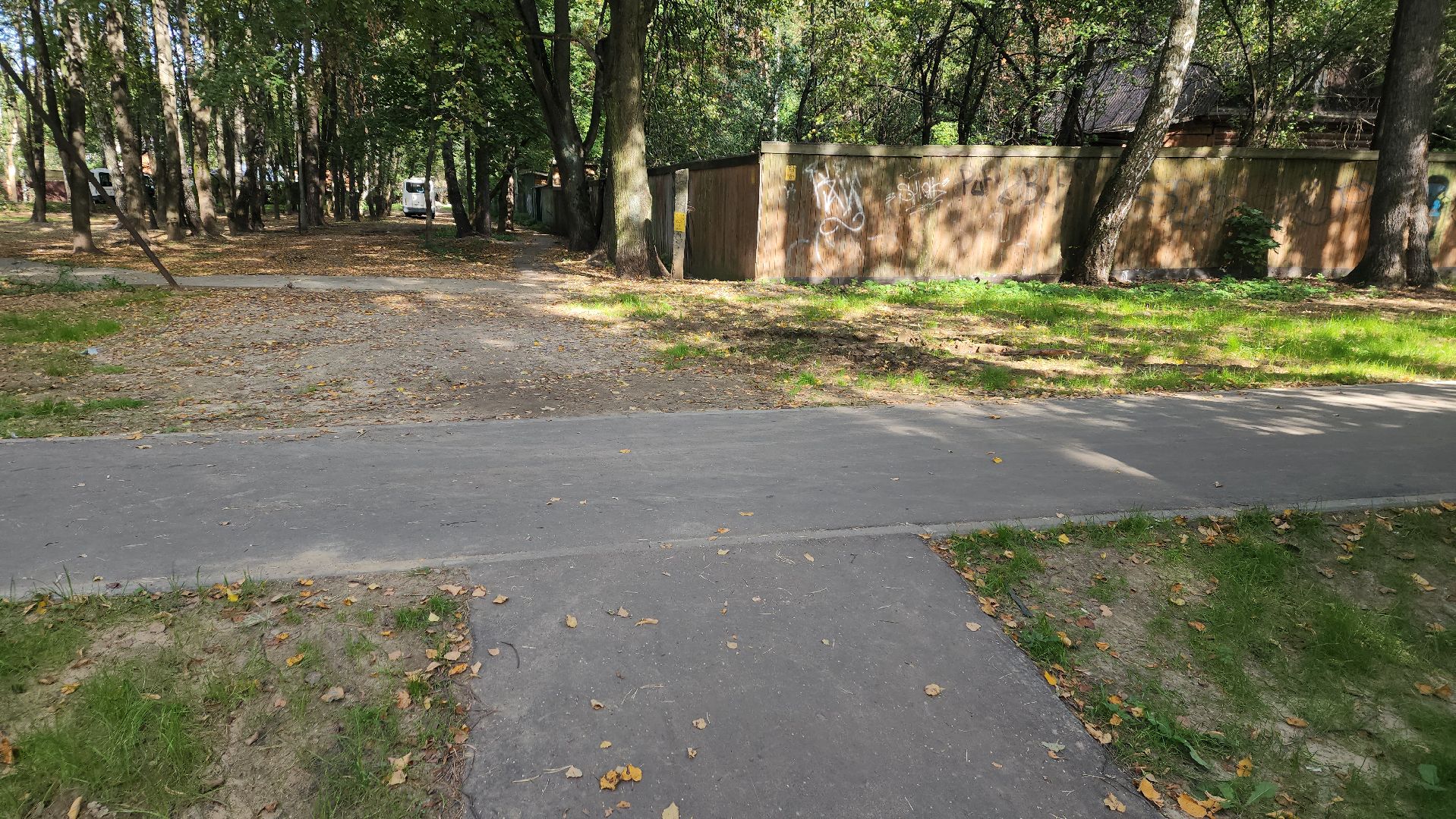 пушкино, народная тропа, пешком в подмосковье,асфальтирование,новый тротуар,комфортная среда,сквер,