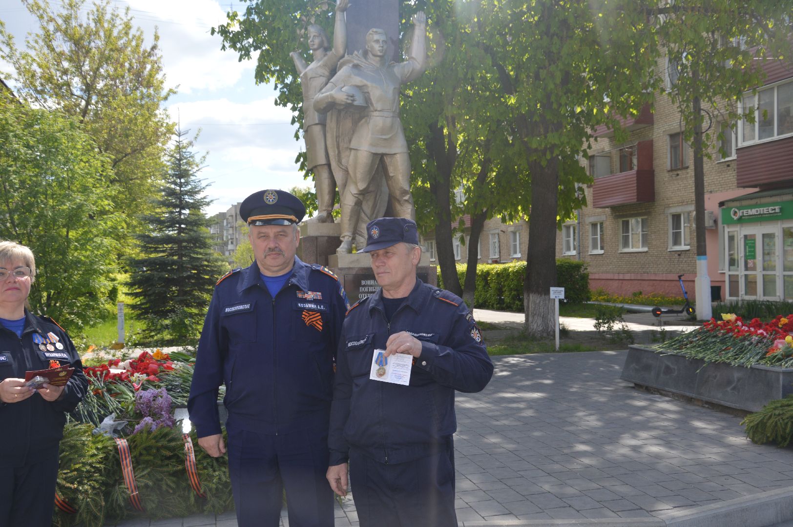 Награждение. Мособлпожспас, Шатура, День Победы