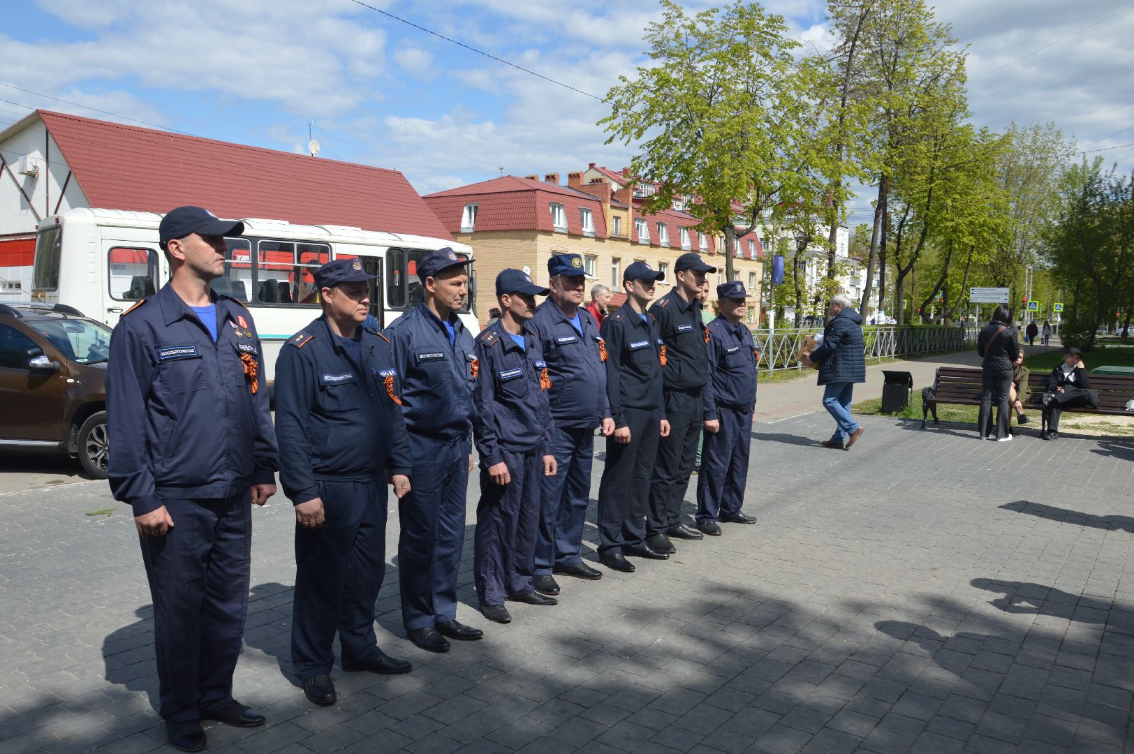 Награждение. Мособлпожспас, Шатура, День Победы