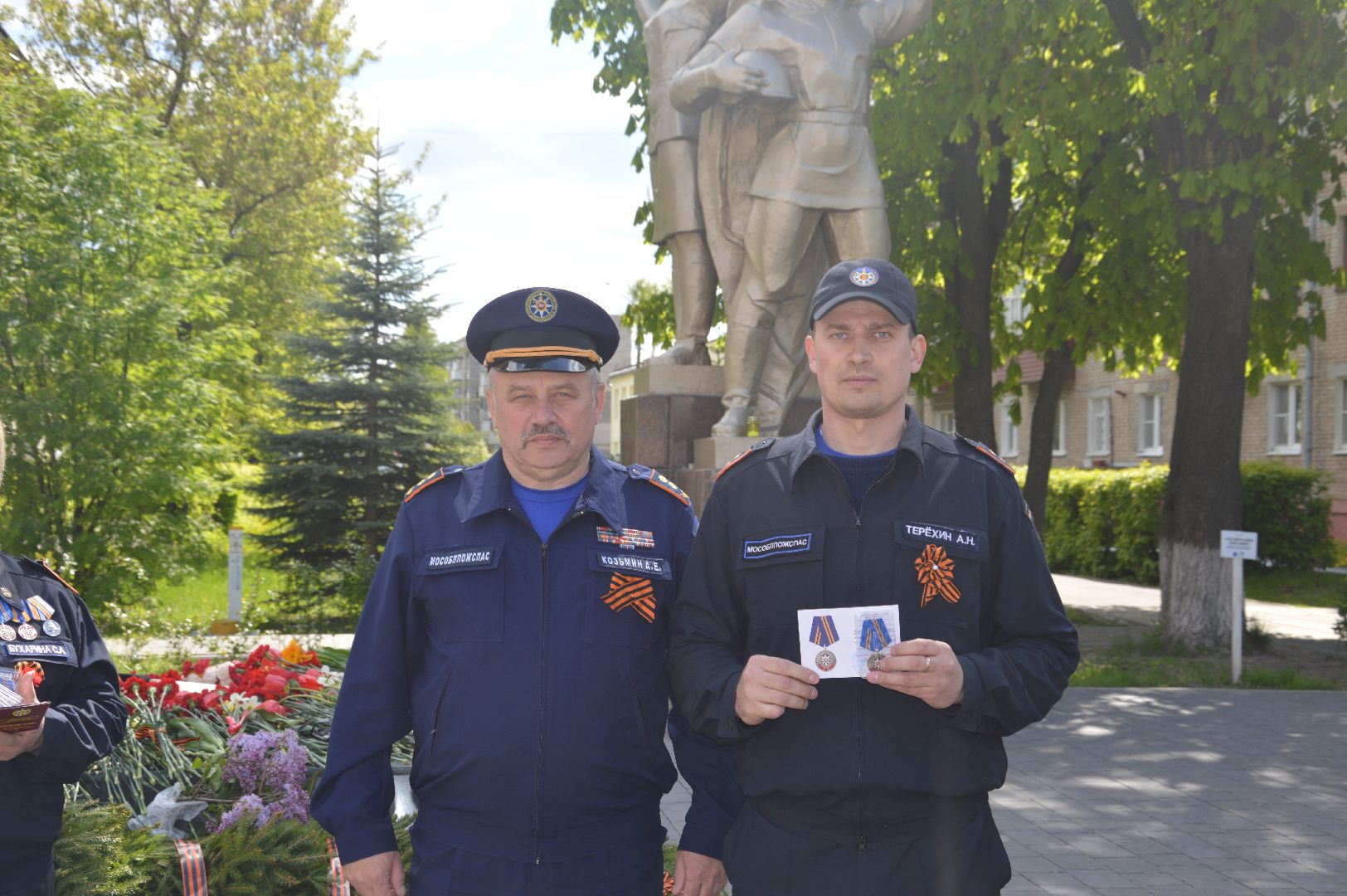 Награждение. Мособлпожспас, Шатура, День Победы