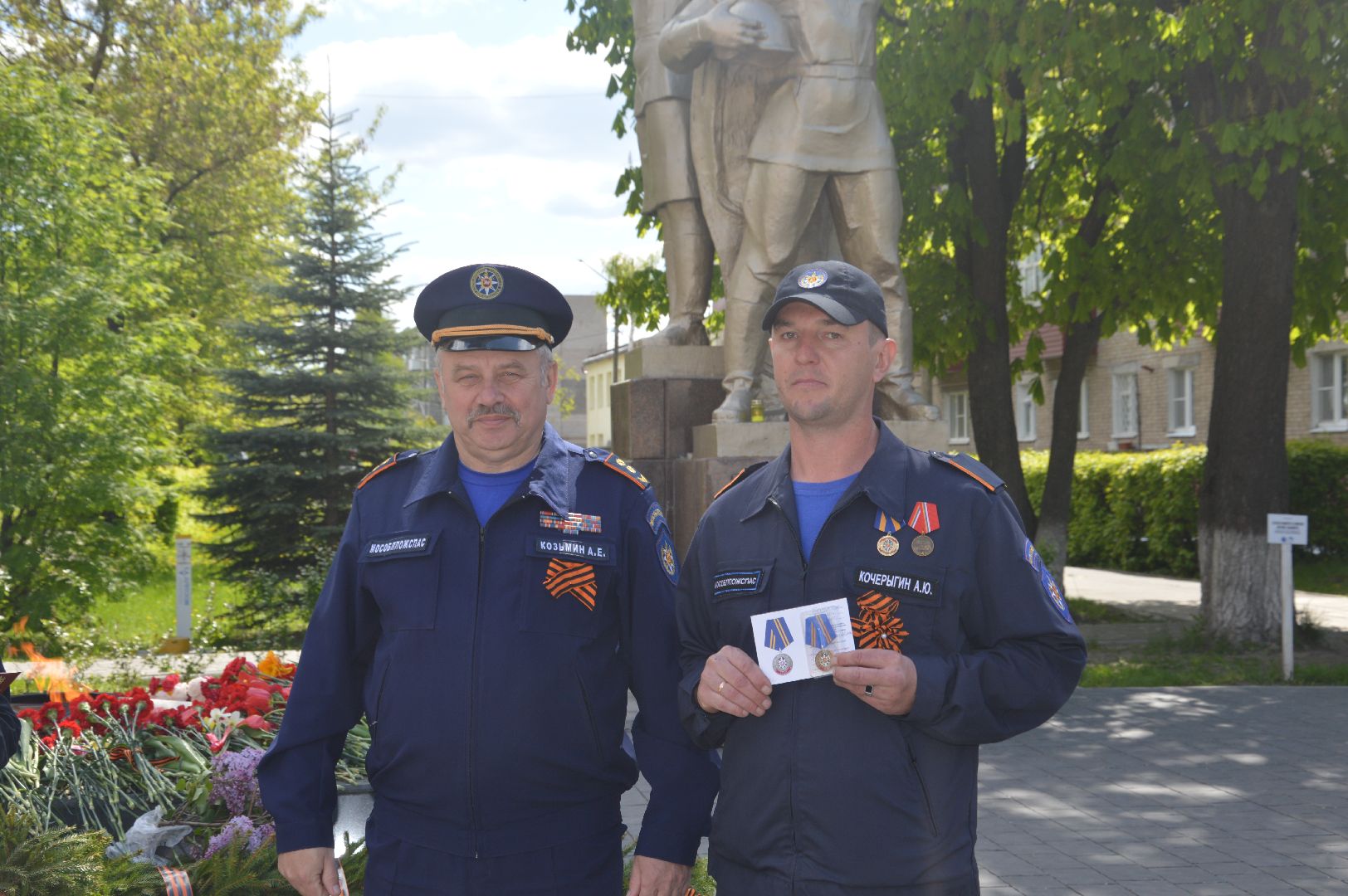 Награждение. Мособлпожспас, Шатура, День Победы