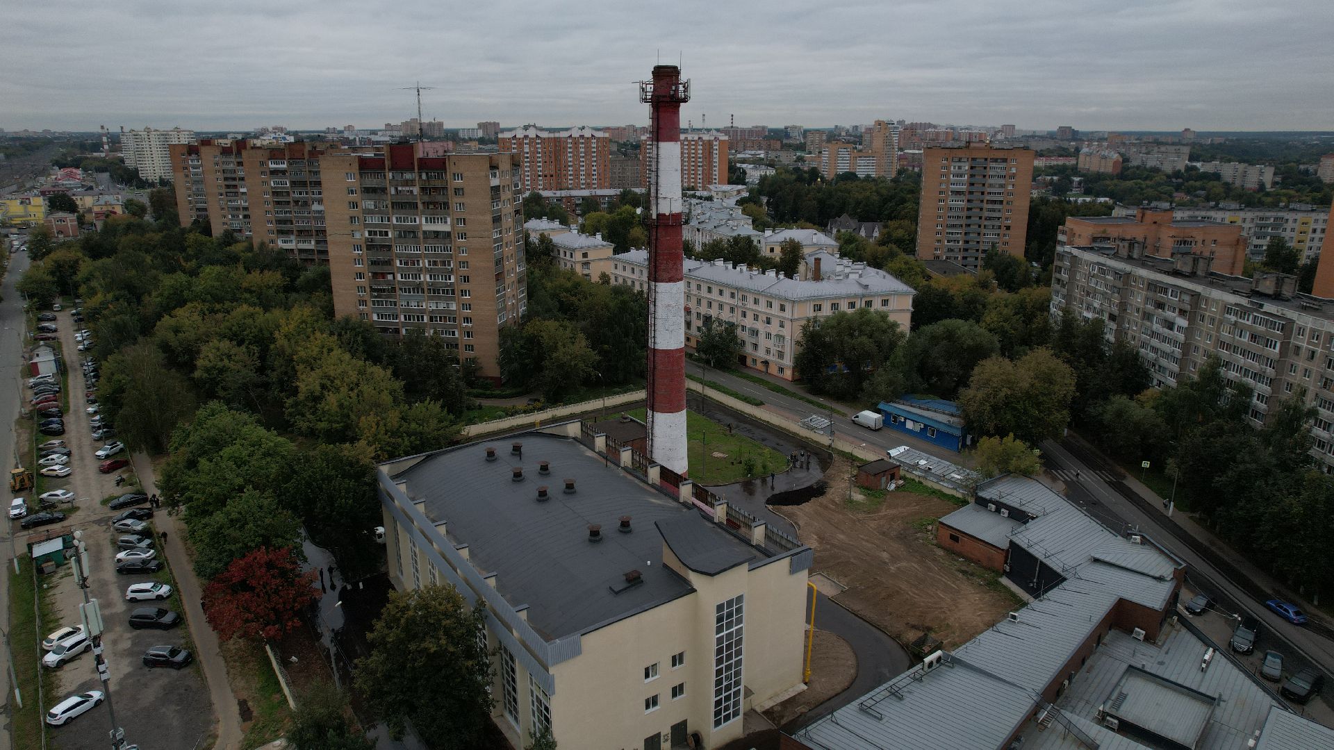 видео с коптера, котельная в подольске, жкх подольск,