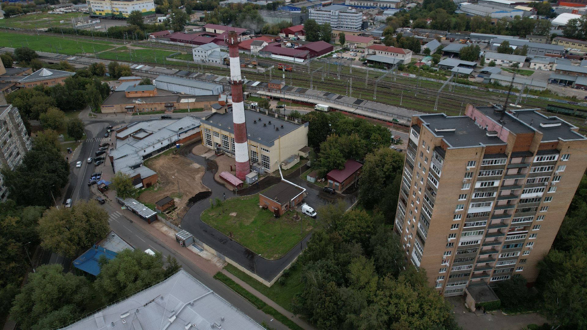 видео с коптера, котельная в подольске, жкх подольск,