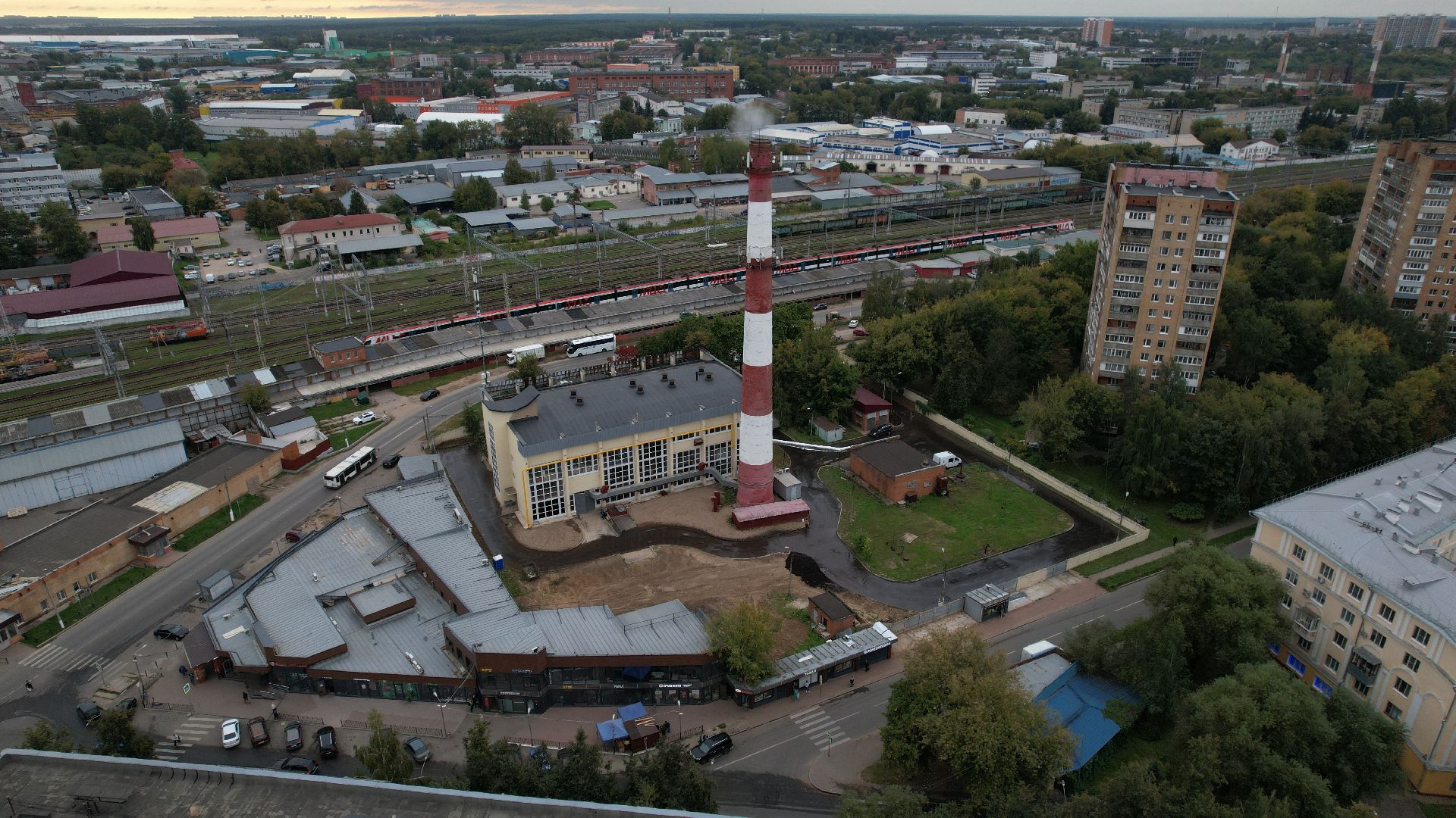 видео с коптера, котельная в подольске, жкх подольск,