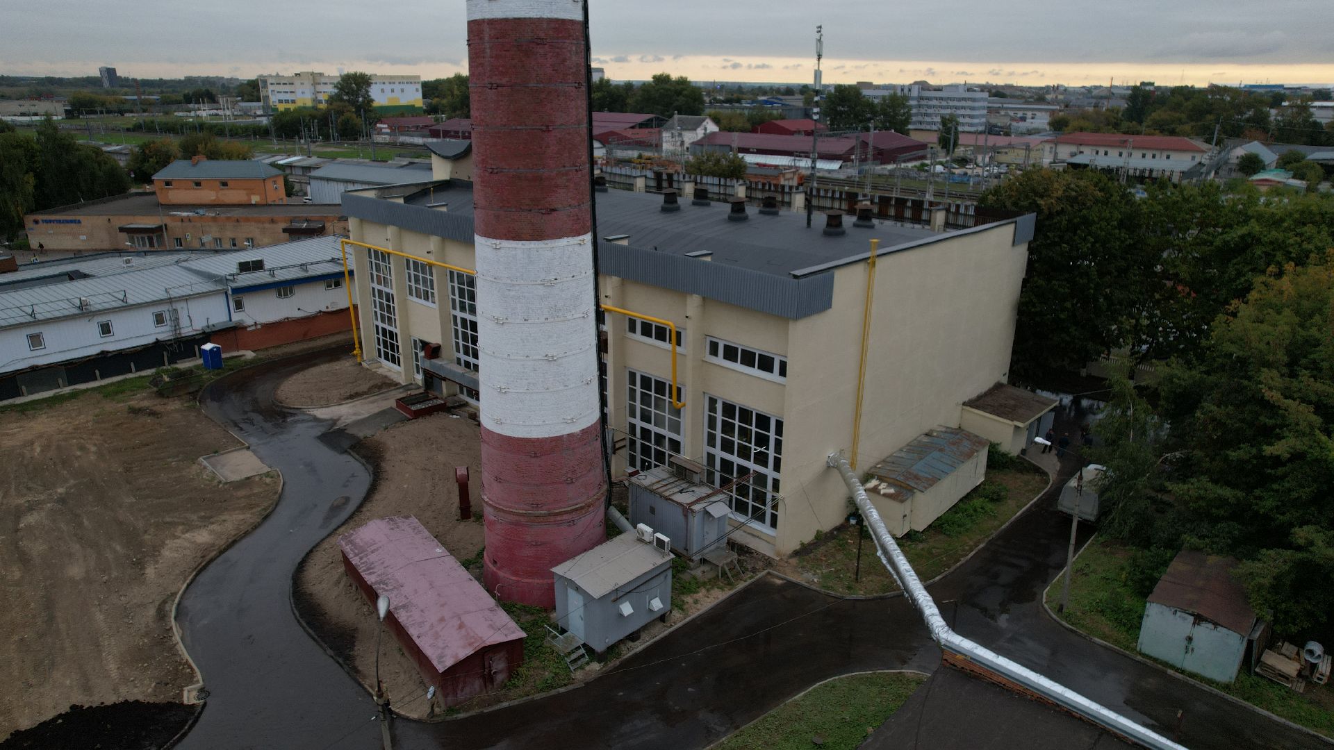 видео с коптера, котельная в подольске, жкх подольск,