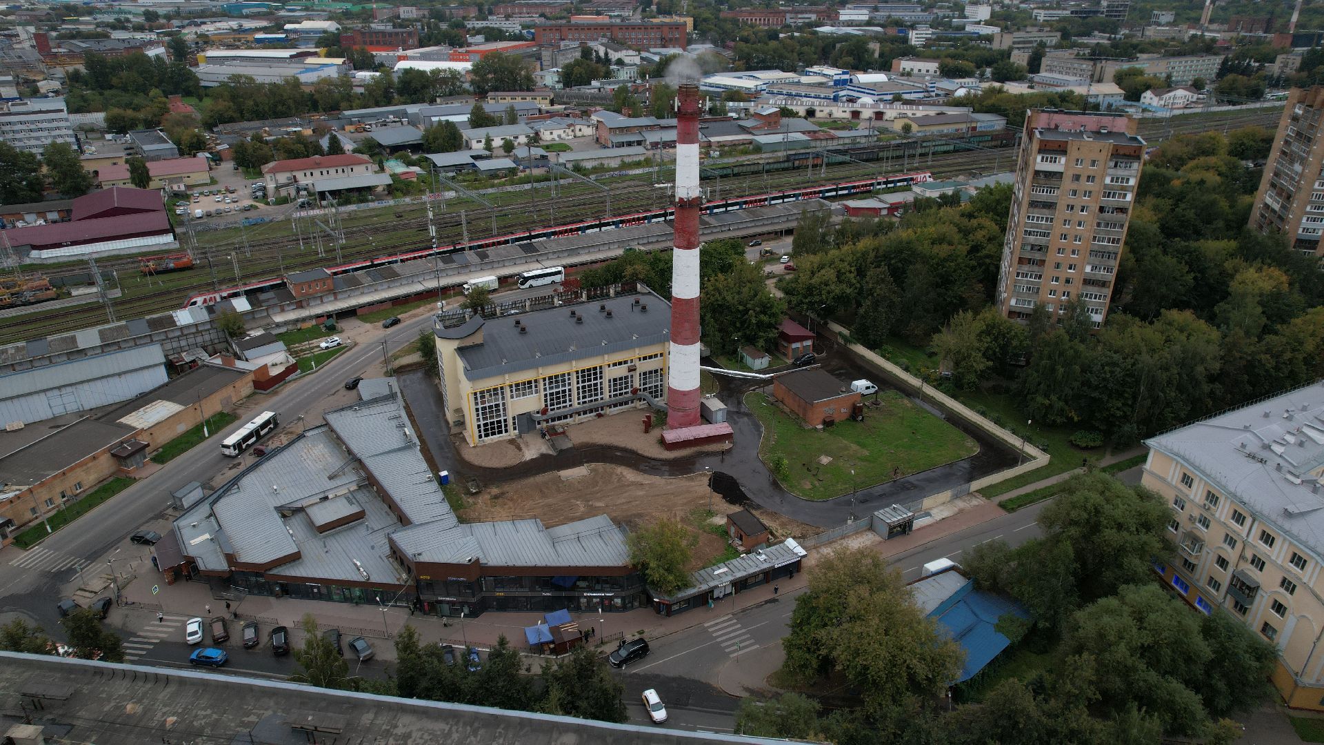 видео с коптера, котельная в подольске, жкх подольск,