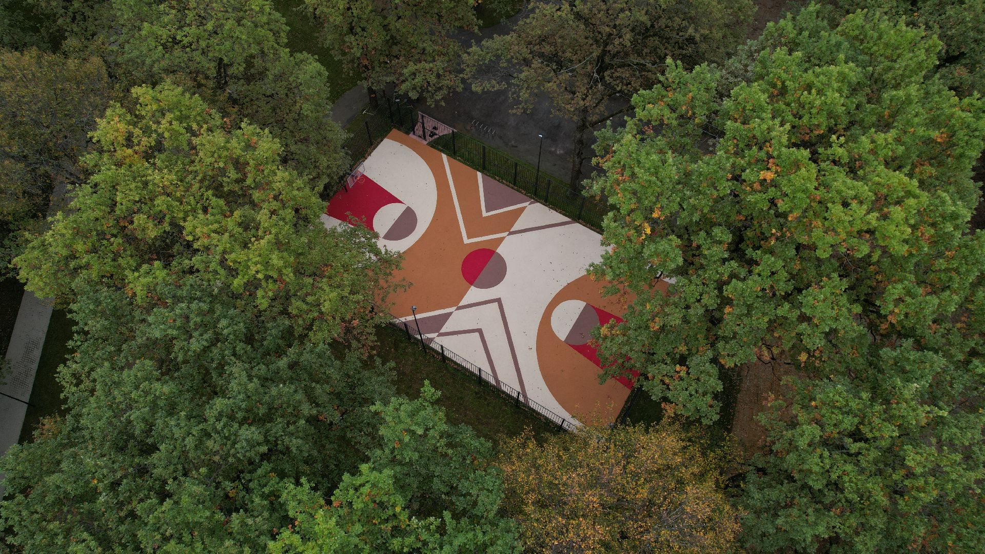 видео с коптера, лесопарк дубрава подольск, благоустройство парка подольск,