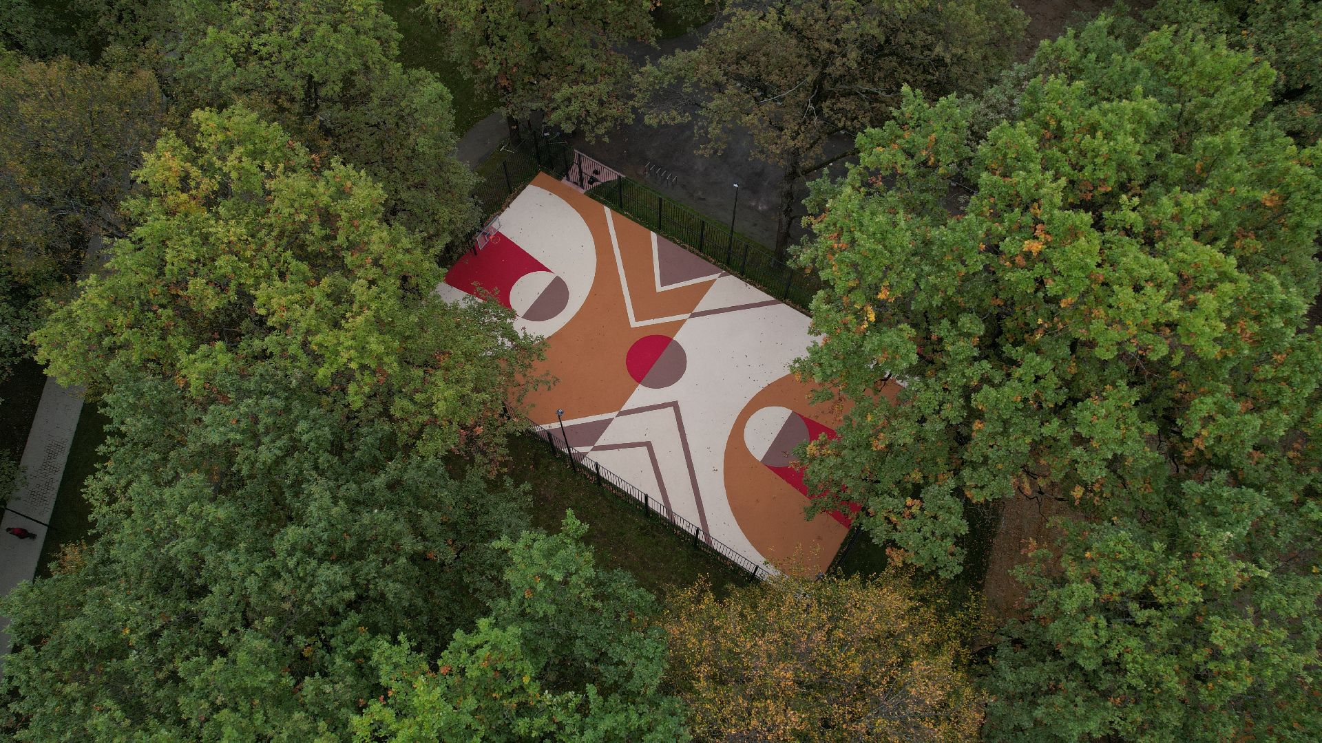 видео с коптера, лесопарк дубрава подольск, благоустройство парка подольск,