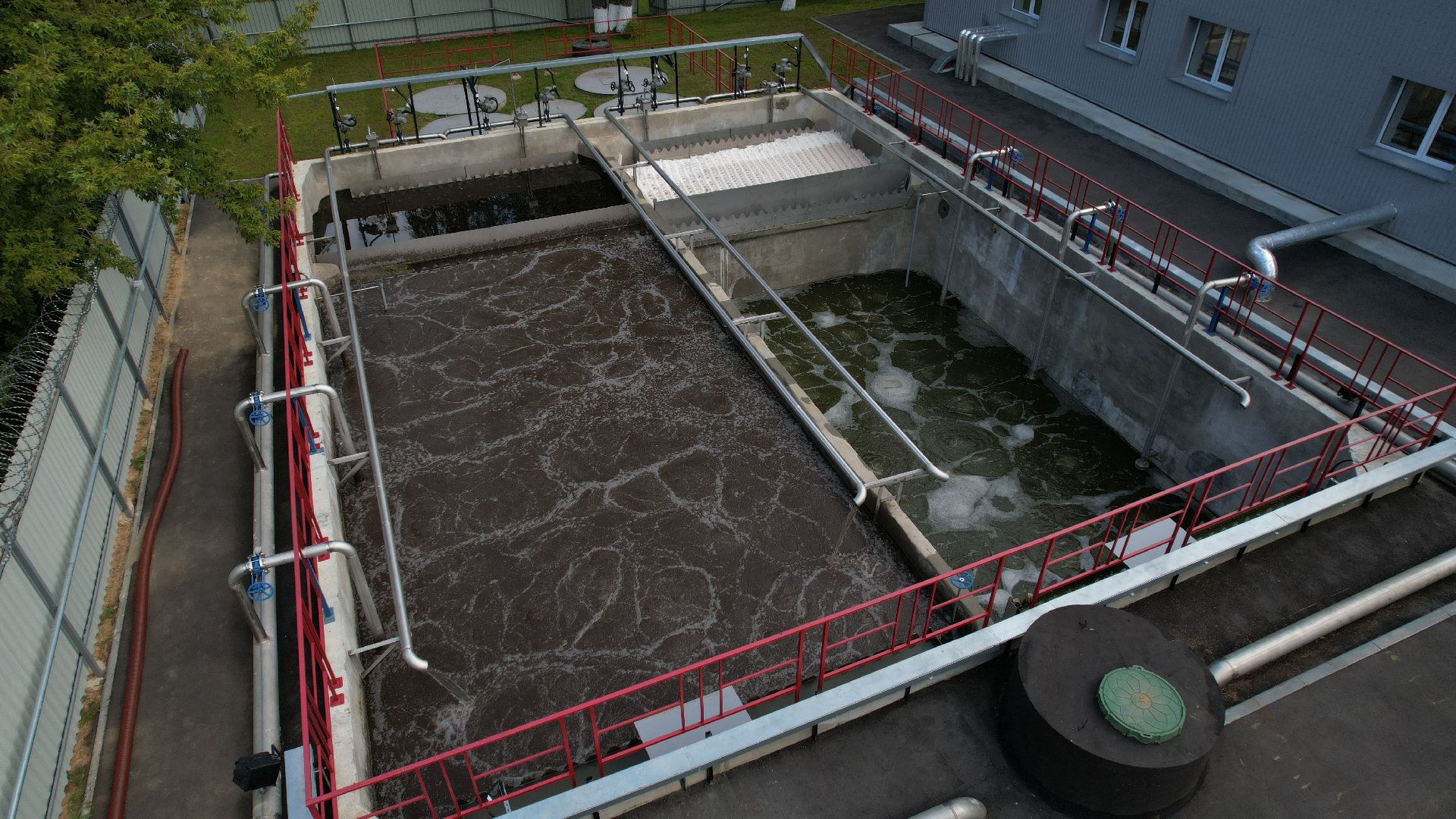 видео с коптера, очистные в зарайске, экология подмосковья,