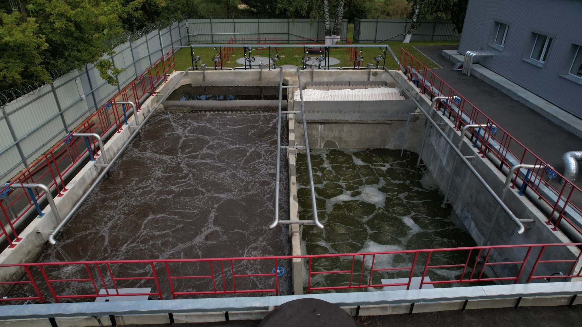 видео с коптера, очистные в зарайске, экология подмосковья,