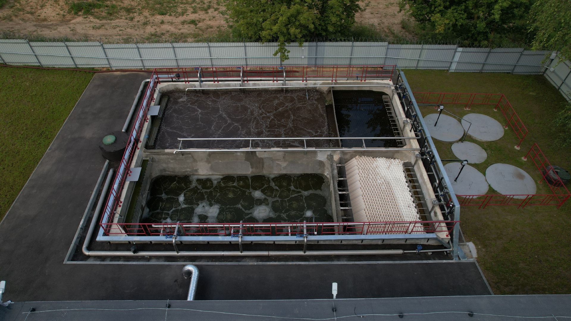 видео с коптера, очистные в зарайске, экология подмосковья,