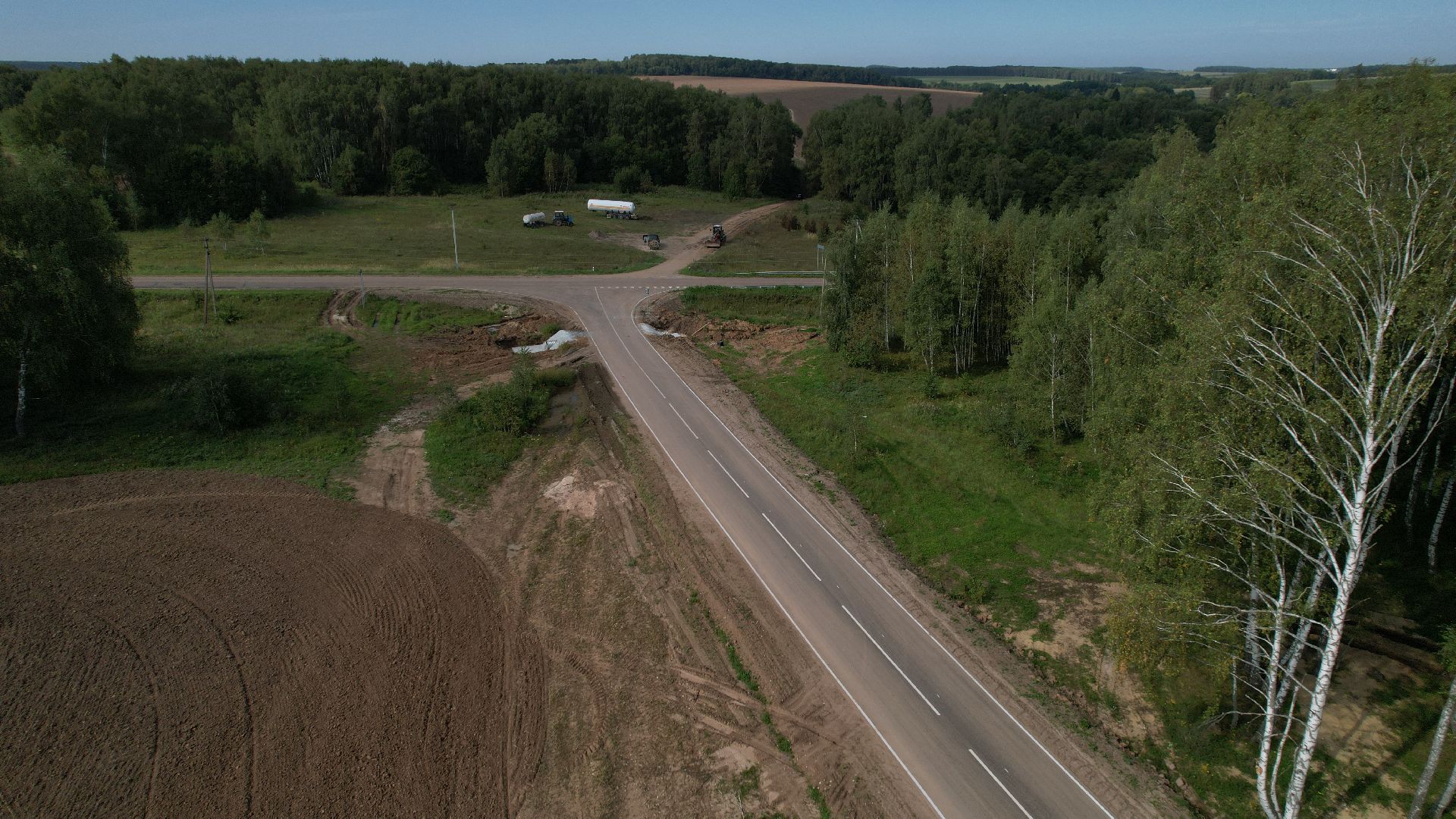 видео с коптера, дороги подмосковья, дороги зарайска,