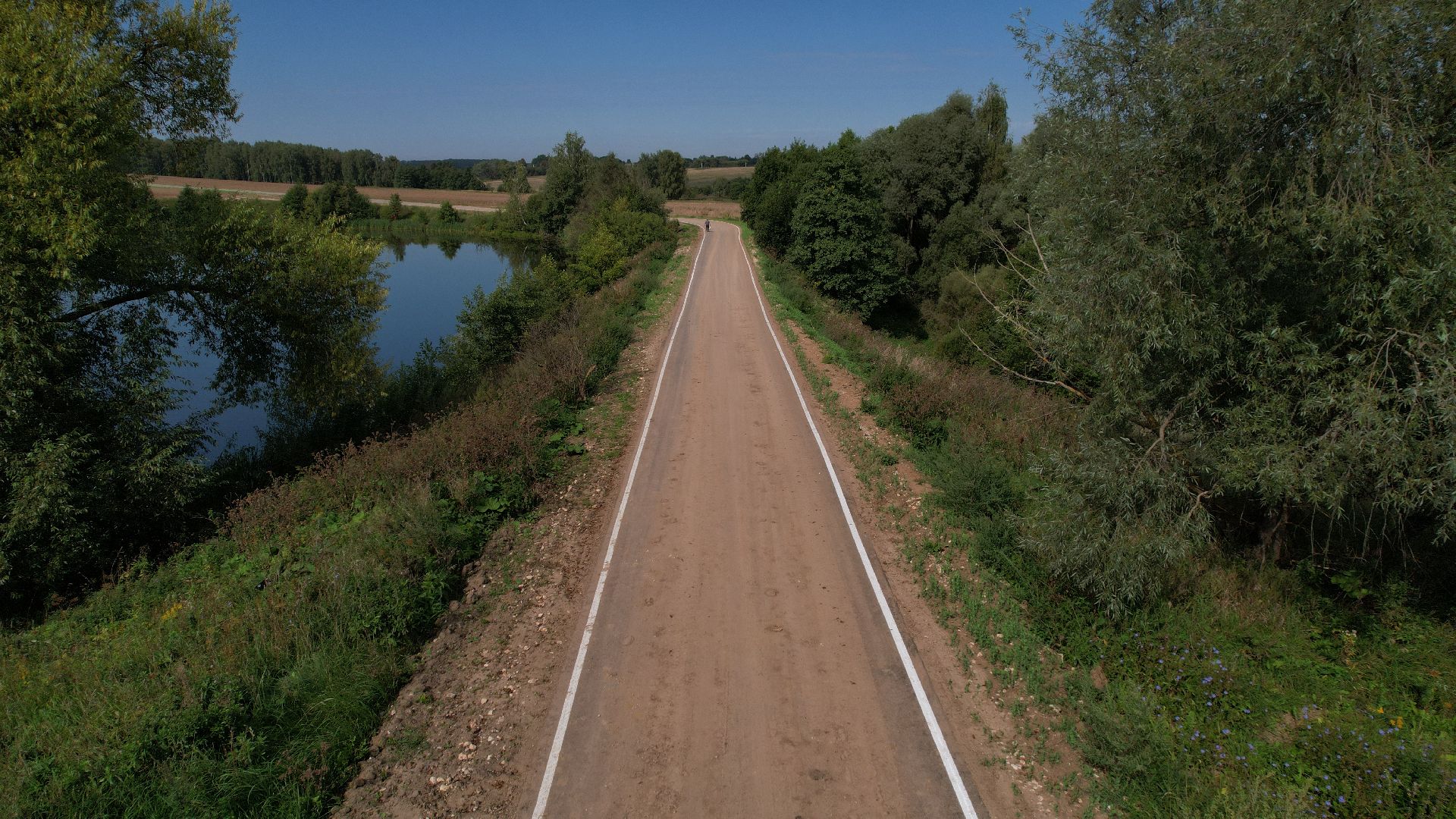 видео с коптера, дороги подмосковья, дороги зарайска,