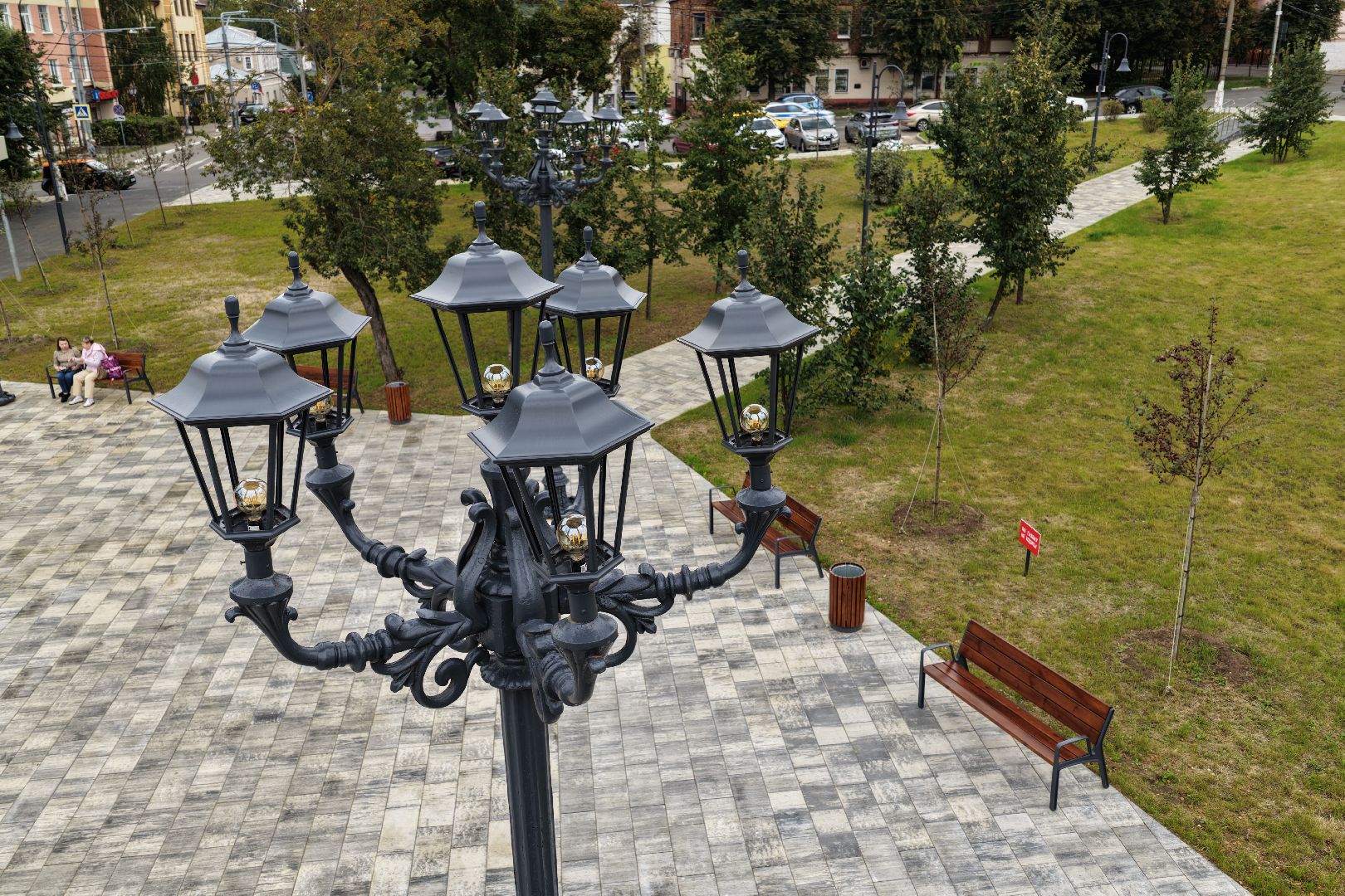 видео с коптера, сквер бугрова,  благоустройство в богородском,