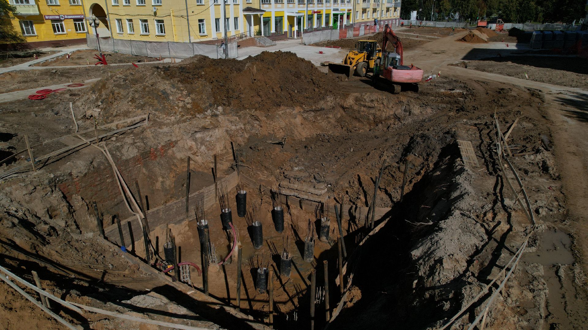видео с коптера, проспект победы ступино,