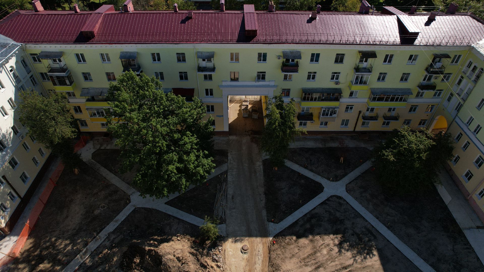 видео с коптера, проспект победы ступино,