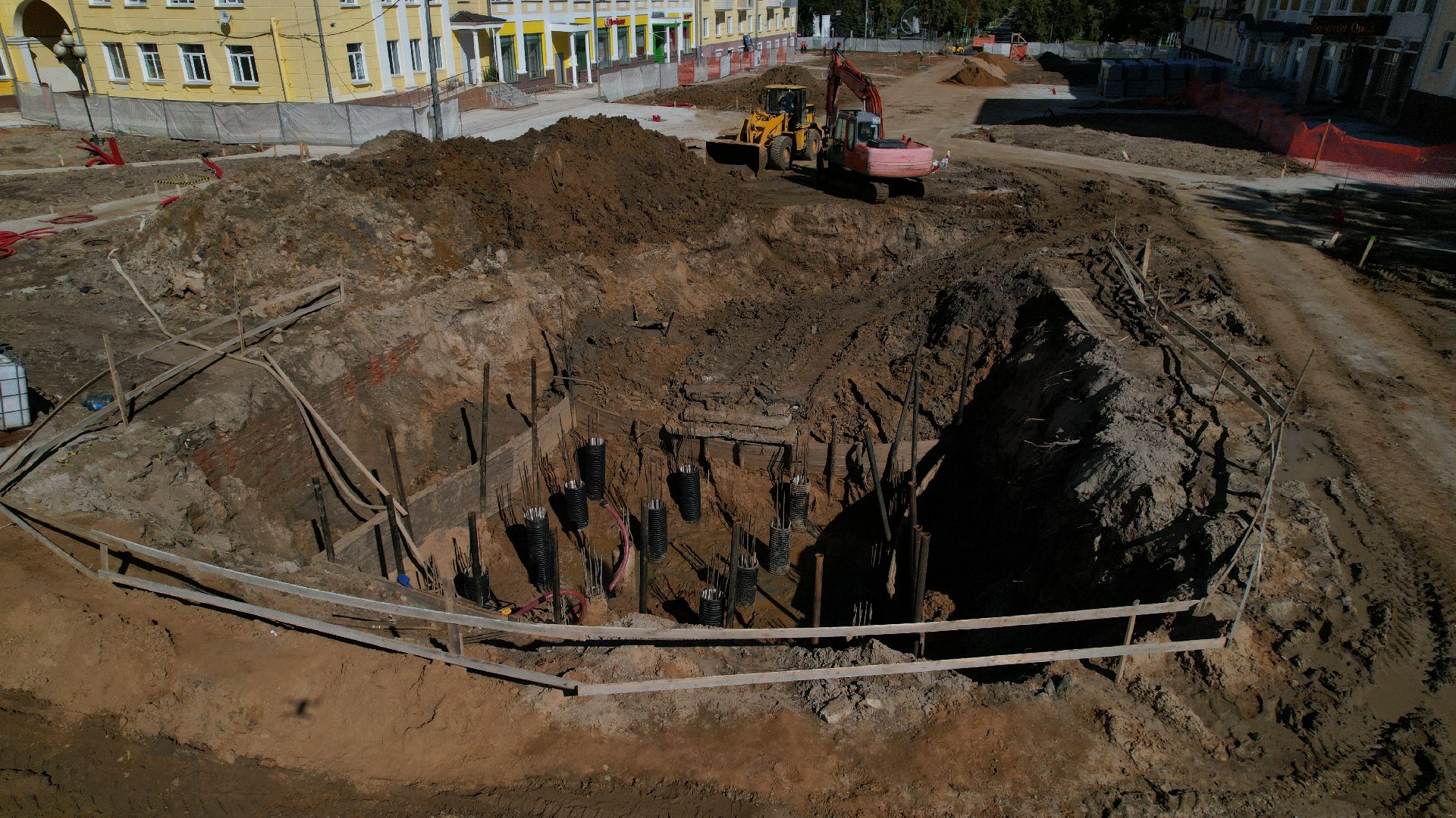 видео с коптера, проспект победы ступино,