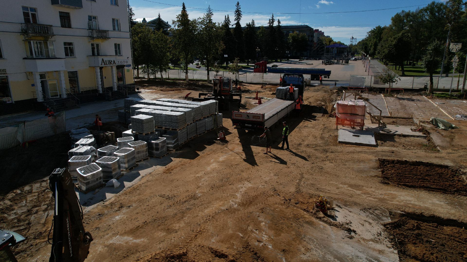 видео с коптера, проспект победы ступино,