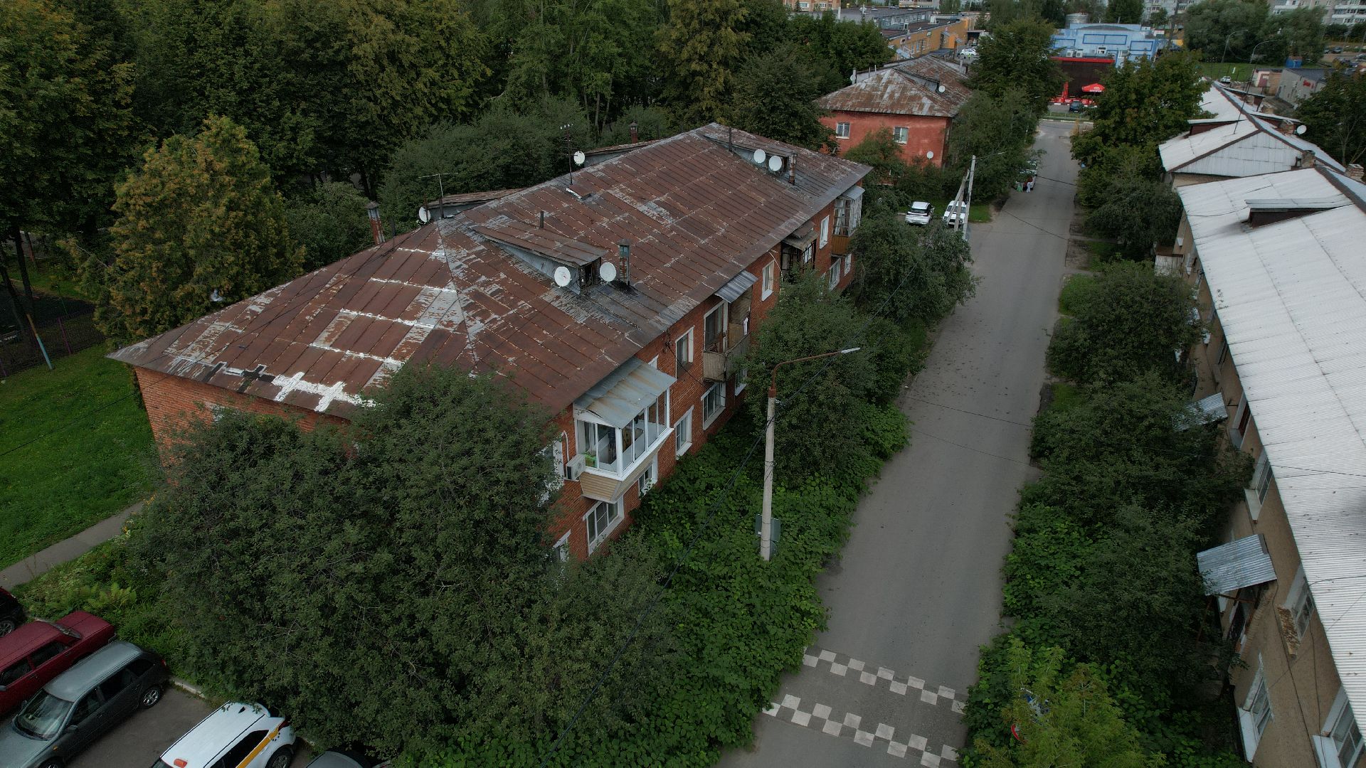 видео с коптера, расселение бараков ступино,