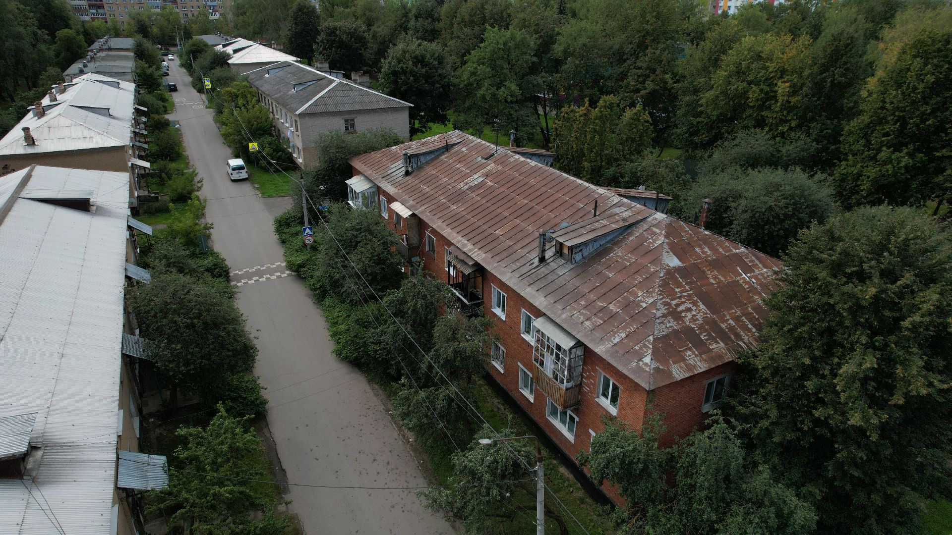 видео с коптера, расселение бараков ступино,