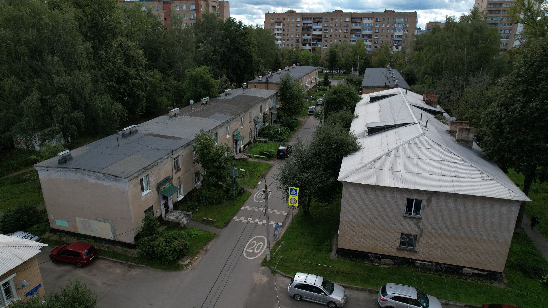 видео с коптера, расселение бараков ступино,