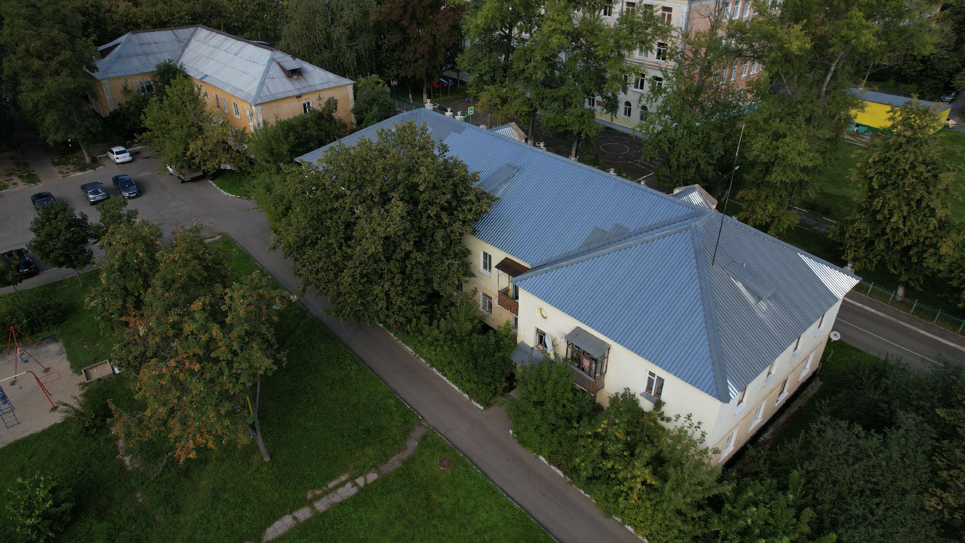 видео с коптера, расселение бараков ступино,