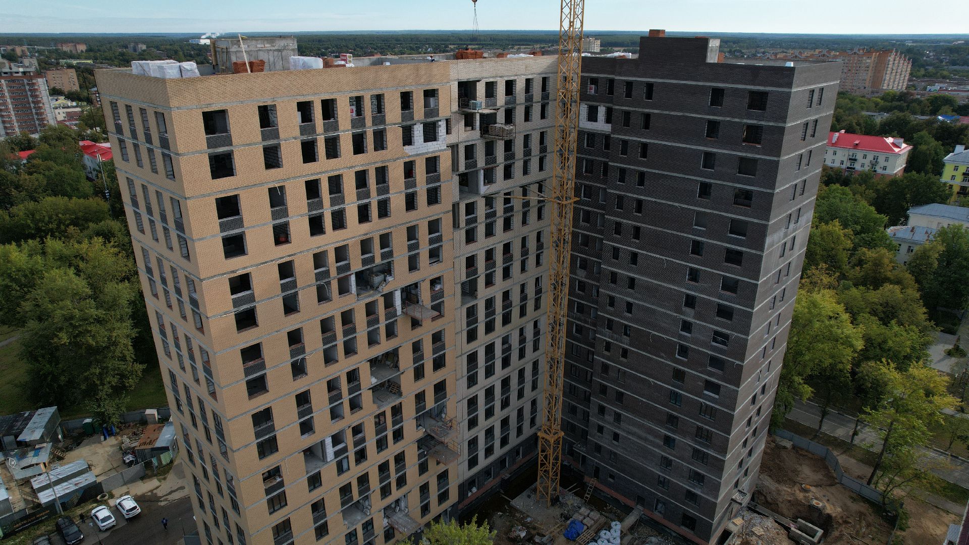 видео с коптера, дом для переселенцев ступино,