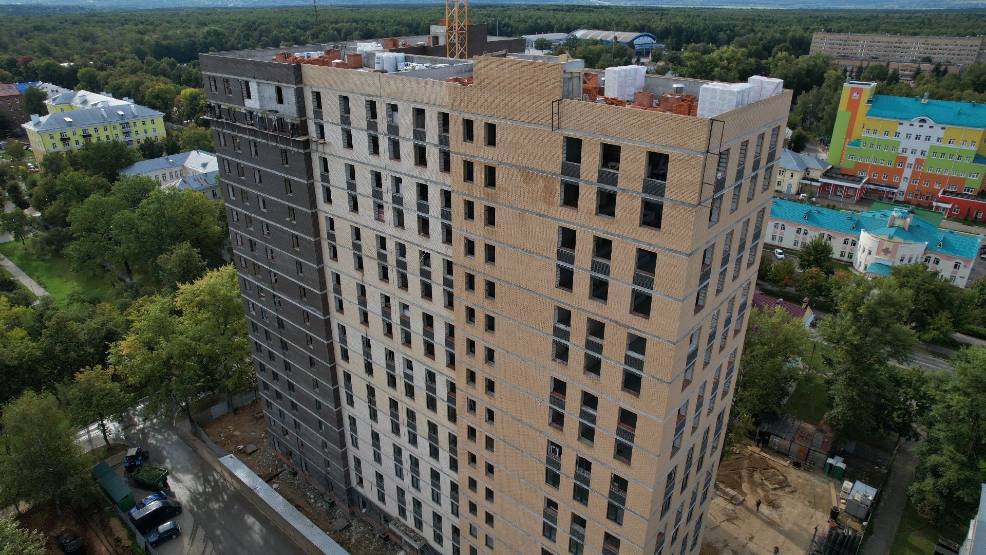 видео с коптера, дом для переселенцев ступино,