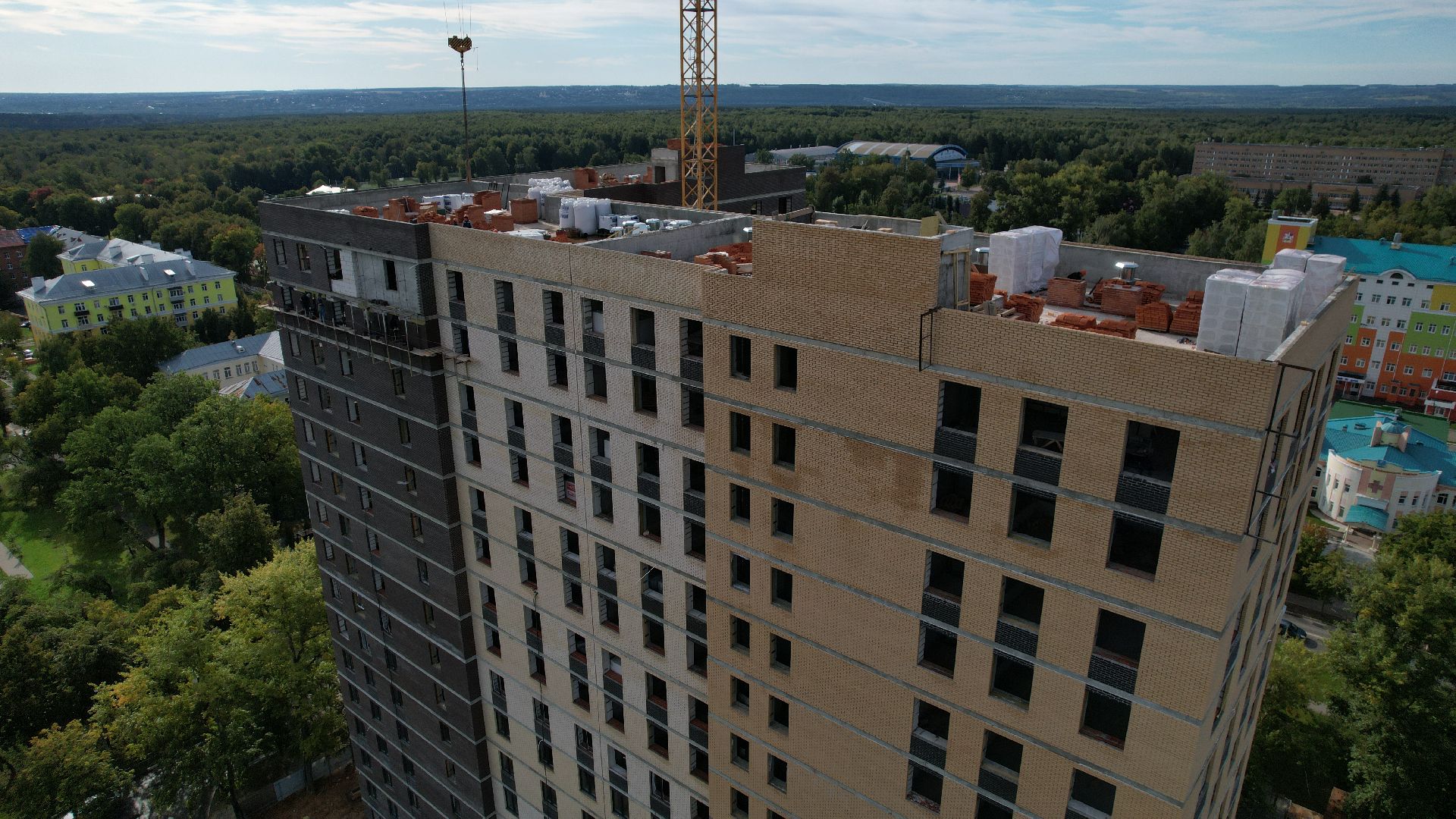 видео с коптера, дом для переселенцев ступино,