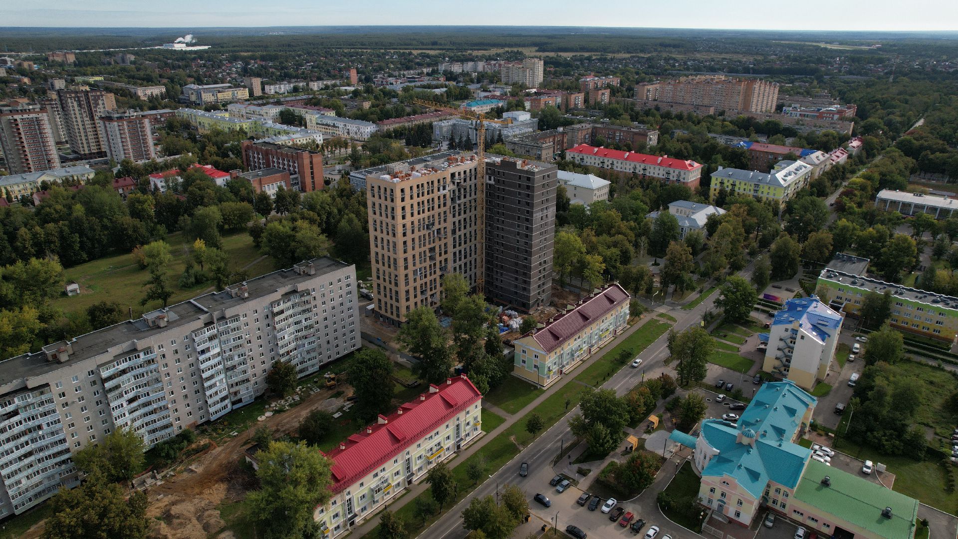 видео с коптера, дом для переселенцев ступино,