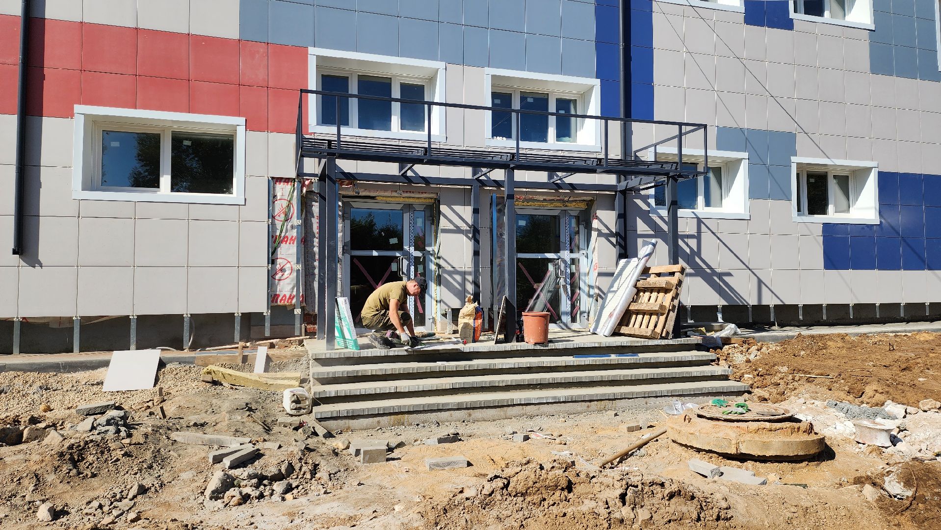 Руза , капитальный ремонт детского сада, колюбакино, Строительство ,