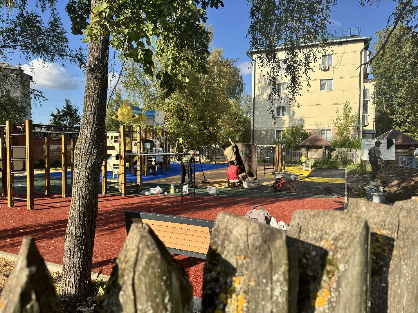 шаховская, детская площадка, новая детская площадка,