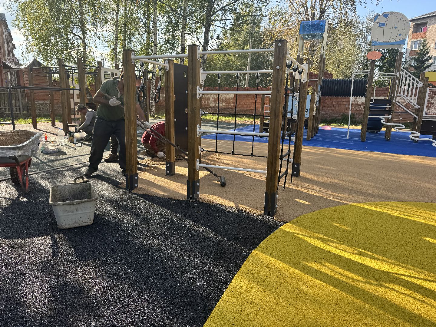 шаховская, детская площадка, новая детская площадка,