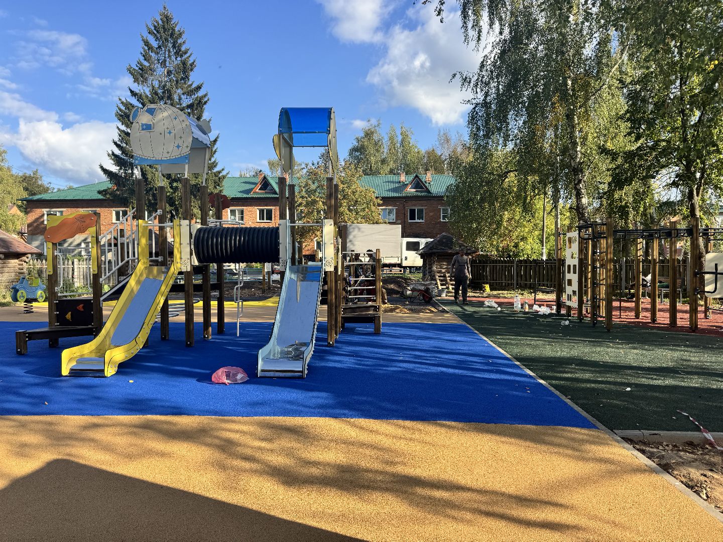 шаховская, детская площадка, новая детская площадка,