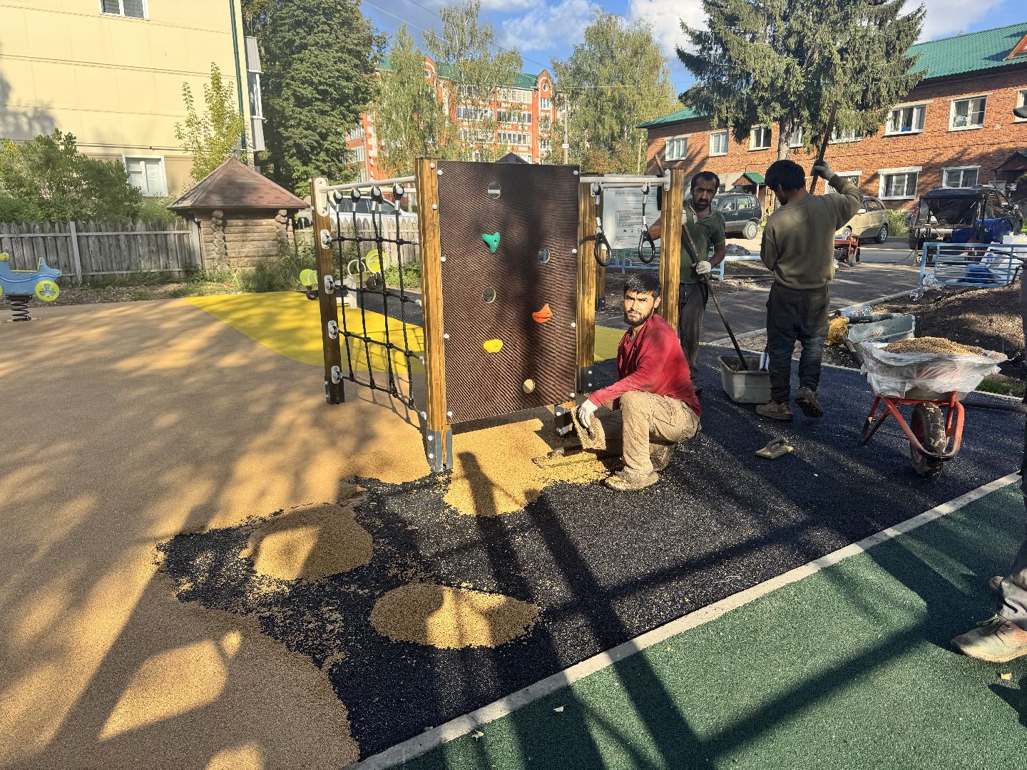 шаховская, детская площадка, новая детская площадка,