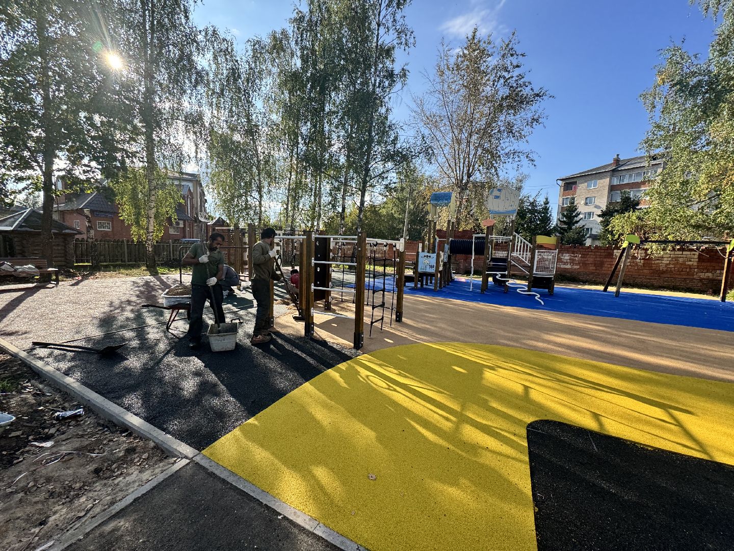 шаховская, детская площадка, новая детская площадка,