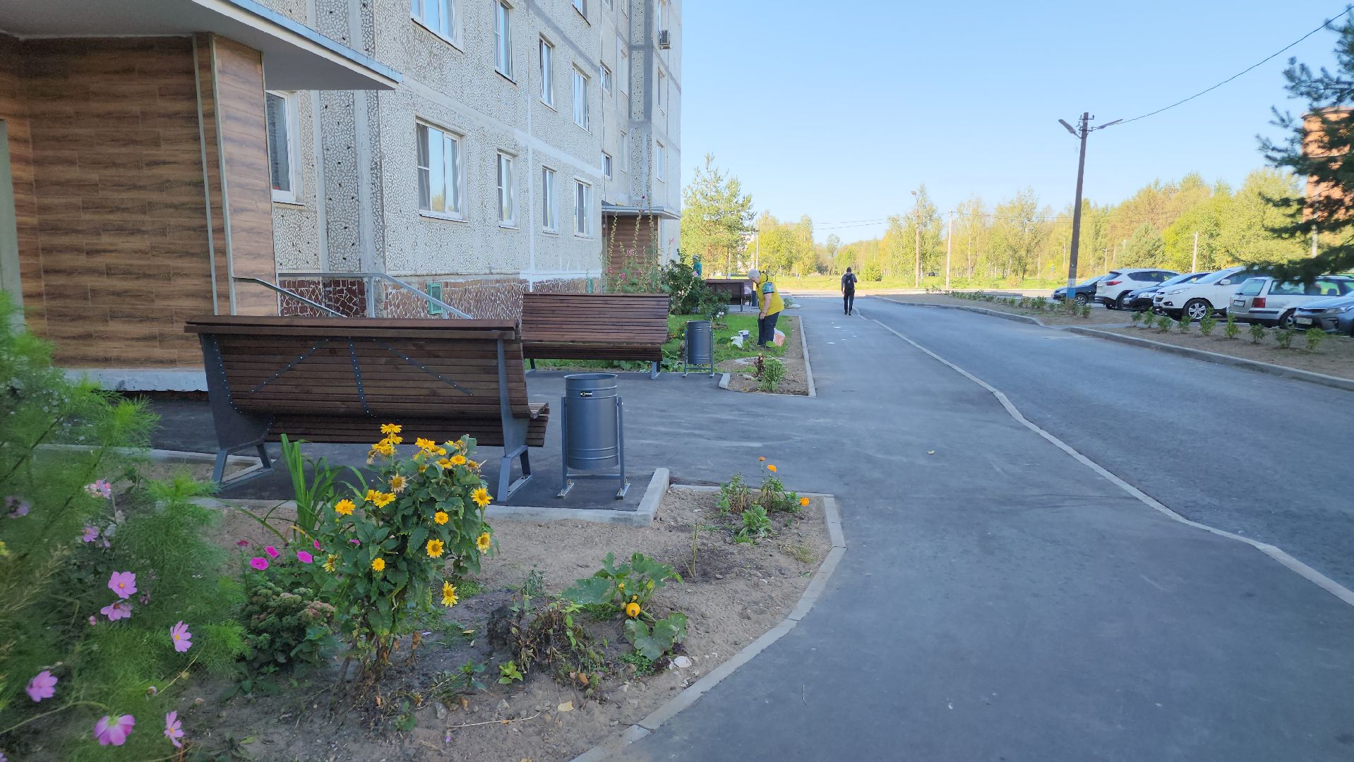 благоустройство дворов, давыдово, орехово-зуевский округ,