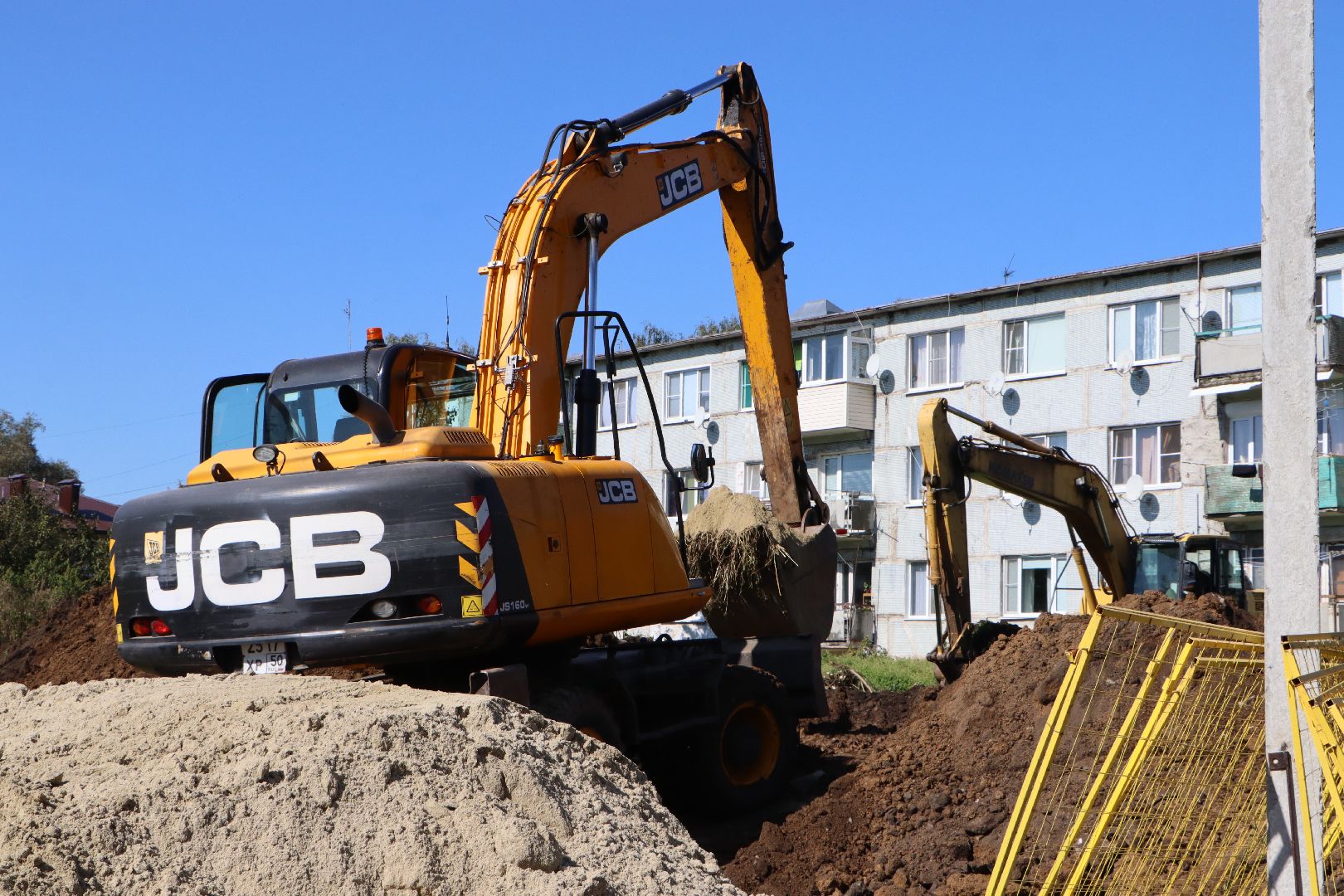 серебряные пруды , строительство теплотрассы Мочилы, жкх, отопительный сезон 2025-2026,