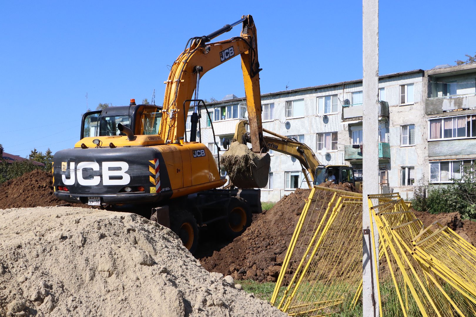 серебряные пруды , строительство теплотрассы Мочилы, жкх, отопительный сезон 2025-2026,